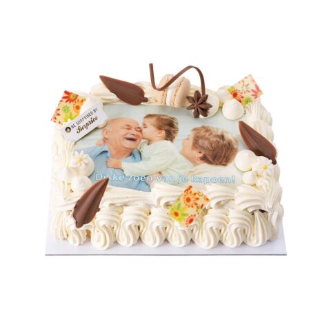 Ijstaart met gepersonaliseerde boodschap