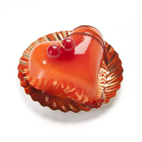 Eénpersoonshartje valentijn framboos