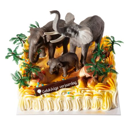 Themataart met decoratiekit Olifant